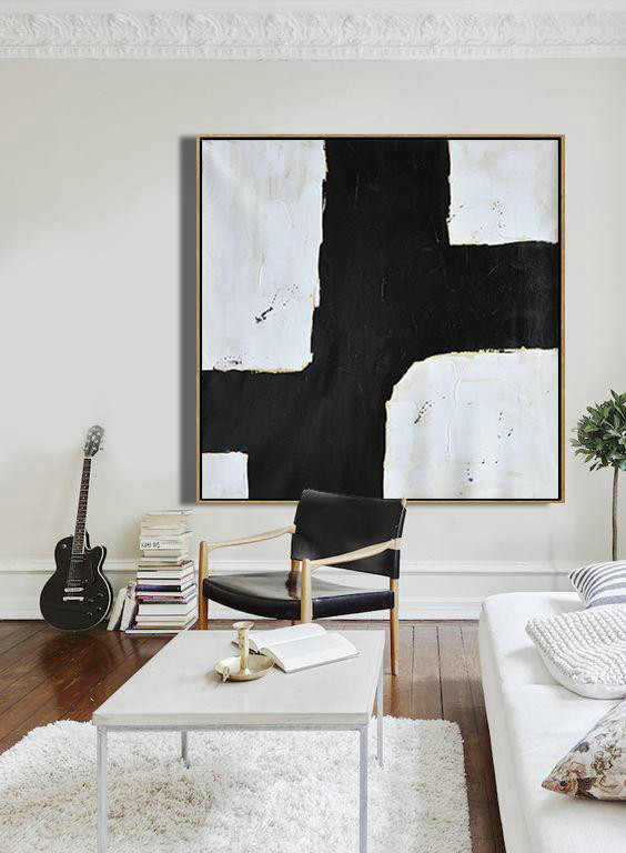 Large Abstract Art,Oversized Thick Textured Minimal Painting On Canvas - Large Contemporary Art Canvas Painting